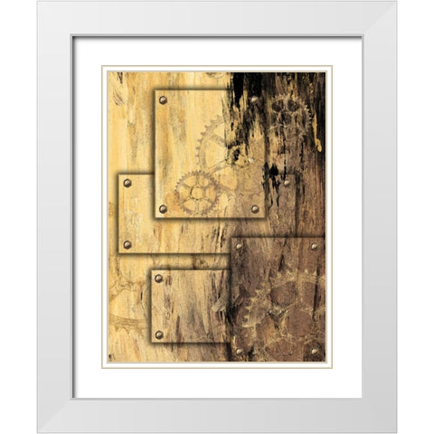 New Punk V White Modern Wood Framed Art Print with Double Matting by James, Andrea