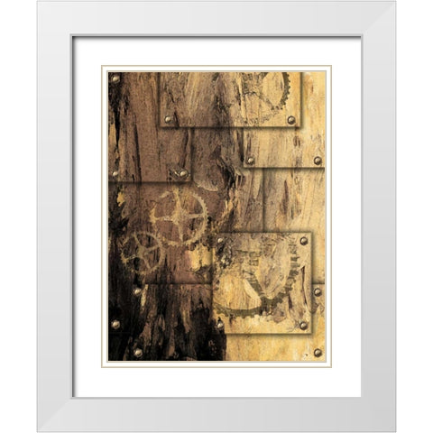 New Punk VI White Modern Wood Framed Art Print with Double Matting by James, Andrea
