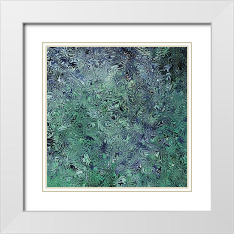 Center II White Modern Wood Framed Art Print with Double Matting by Harrington, Danielle