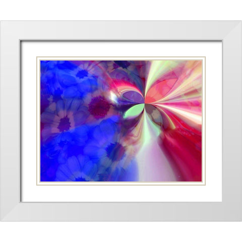 Flying II White Modern Wood Framed Art Print with Double Matting by Harrington, Danielle