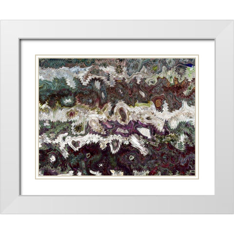 Dimension I White Modern Wood Framed Art Print with Double Matting by Harrington, Danielle