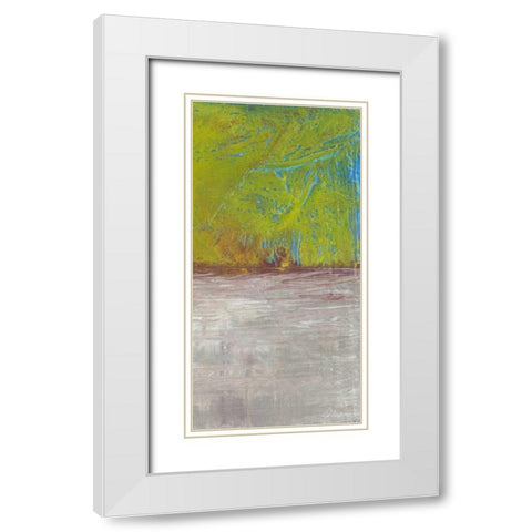 Fire and Ice II White Modern Wood Framed Art Print with Double Matting by Roll, Dlynn