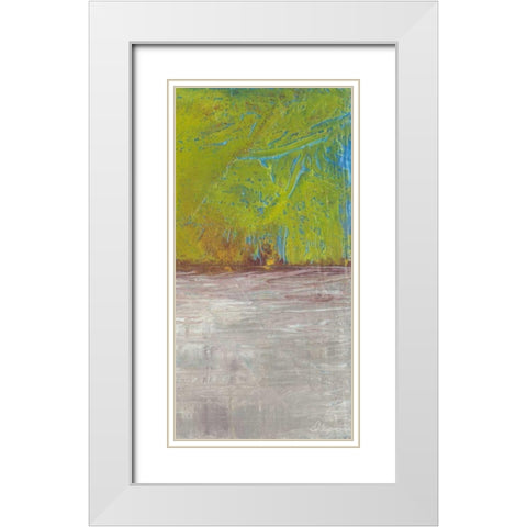 Fire and Ice II White Modern Wood Framed Art Print with Double Matting by Roll, Dlynn