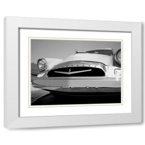 55 Studebaker White Modern Wood Framed Art Print with Double Matting by Stein, Daniel