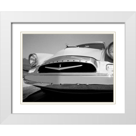 55 Studebaker White Modern Wood Framed Art Print with Double Matting by Stein, Daniel