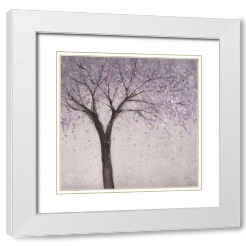 Spring Blossom II White Modern Wood Framed Art Print with Double Matting by OToole, Tim