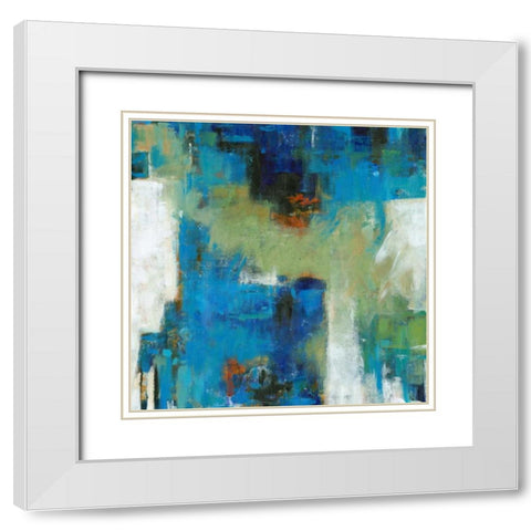 Density I White Modern Wood Framed Art Print with Double Matting by OToole, Tim