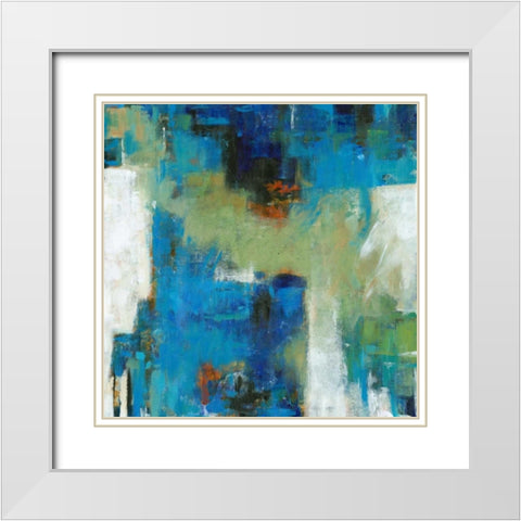 Density I White Modern Wood Framed Art Print with Double Matting by OToole, Tim