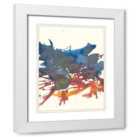 On our Way White Modern Wood Framed Art Print with Double Matting by Fuchs, Jodi