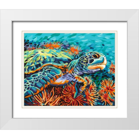 Sea Sweetheart I White Modern Wood Framed Art Print with Double Matting by Vitaletti, Carolee