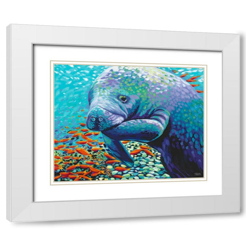 Sea Sweetheart II White Modern Wood Framed Art Print with Double Matting by Vitaletti, Carolee