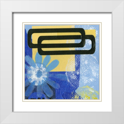 Smile IV White Modern Wood Framed Art Print with Double Matting by Velasquez, Deborah