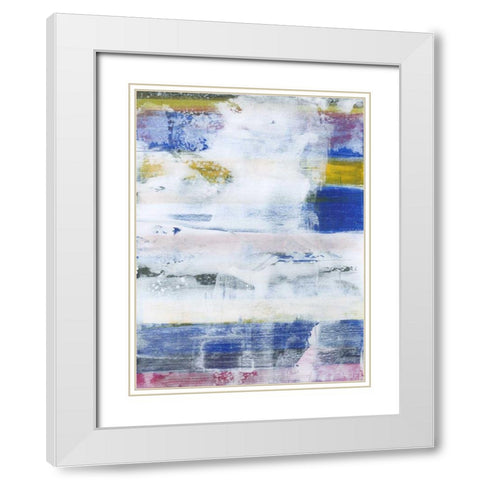 White Wash I White Modern Wood Framed Art Print with Double Matting by Fuchs, Jodi
