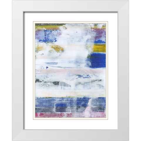 White Wash I White Modern Wood Framed Art Print with Double Matting by Fuchs, Jodi