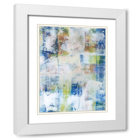 White Wash III White Modern Wood Framed Art Print with Double Matting by Fuchs, Jodi