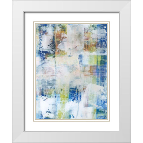 White Wash III White Modern Wood Framed Art Print with Double Matting by Fuchs, Jodi