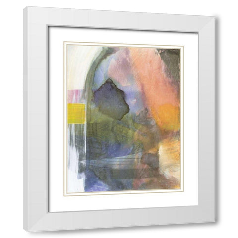 Entry Point White Modern Wood Framed Art Print with Double Matting by Fuchs, Jodi