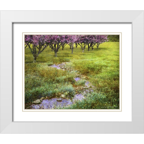 Summer Path White Modern Wood Framed Art Print with Double Matting by Vest, Chris