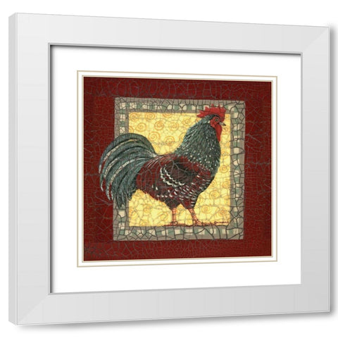 Chic Brown White Modern Wood Framed Art Print with Double Matting by Russell, Wendy