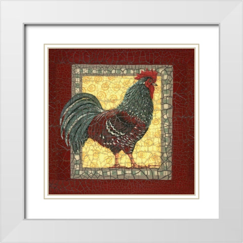 Chic Brown White Modern Wood Framed Art Print with Double Matting by Russell, Wendy