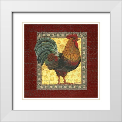 Chic Rainbow White Modern Wood Framed Art Print with Double Matting by Russell, Wendy