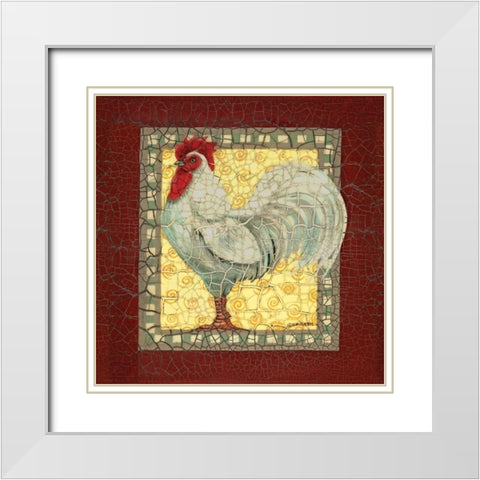 Chic White White Modern Wood Framed Art Print with Double Matting by Russell, Wendy