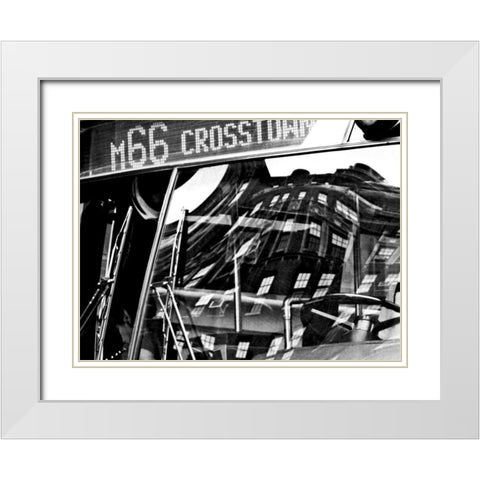 The City Speaks I White Modern Wood Framed Art Print with Double Matting by Pica, Jeff
