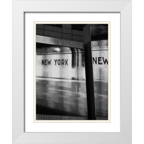 The City Speaks II White Modern Wood Framed Art Print with Double Matting by Pica, Jeff