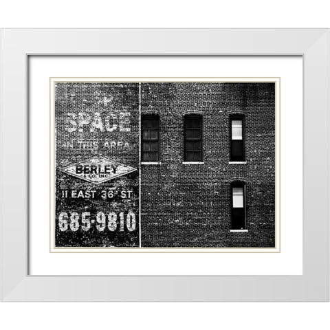 The City Speaks III White Modern Wood Framed Art Print with Double Matting by Pica, Jeff