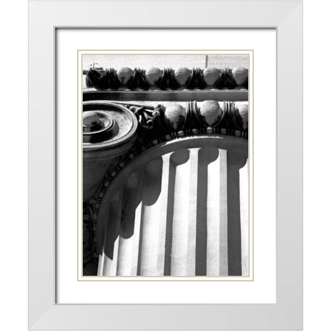 NYC Architecture III White Modern Wood Framed Art Print with Double Matting by Pica, Jeff