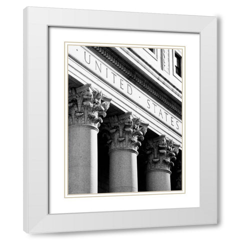 NYC Architecture VIII White Modern Wood Framed Art Print with Double Matting by Pica, Jeff