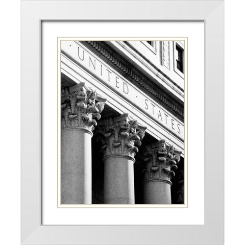 NYC Architecture VIII White Modern Wood Framed Art Print with Double Matting by Pica, Jeff