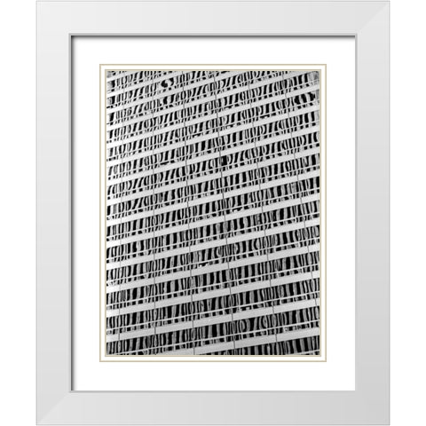 Reflections of NYC IV White Modern Wood Framed Art Print with Double Matting by Pica, Jeff