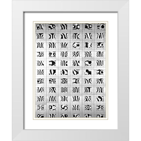 Reflections of NYC VI White Modern Wood Framed Art Print with Double Matting by Pica, Jeff
