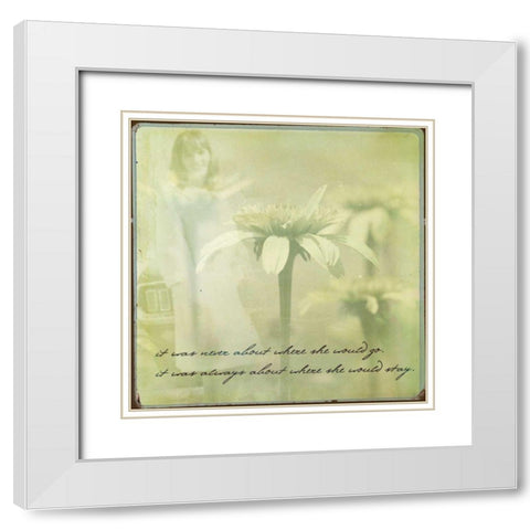 She II White Modern Wood Framed Art Print with Double Matting by Jorgensen, Jennifer