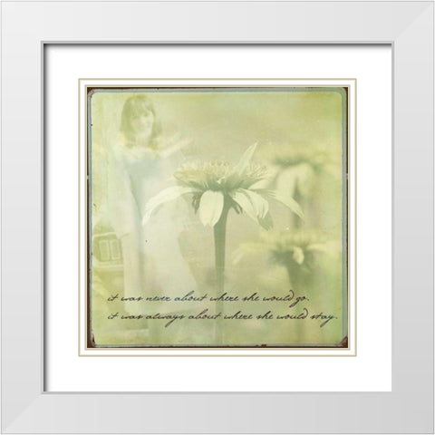 She II White Modern Wood Framed Art Print with Double Matting by Jorgensen, Jennifer