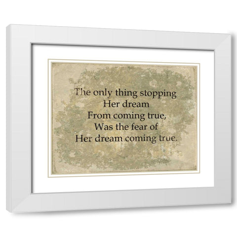 She VI White Modern Wood Framed Art Print with Double Matting by Jorgensen, Jennifer