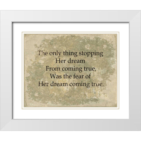 She VI White Modern Wood Framed Art Print with Double Matting by Jorgensen, Jennifer