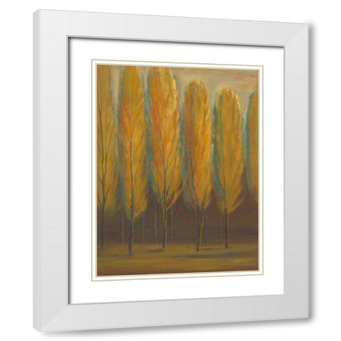 Soft Sienna White Modern Wood Framed Art Print with Double Matting by Joy, Julie