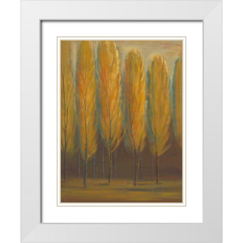 Soft Sienna White Modern Wood Framed Art Print with Double Matting by Joy, Julie