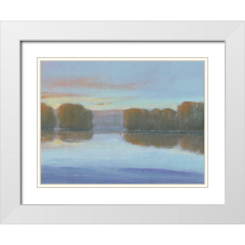 Crystal River I White Modern Wood Framed Art Print with Double Matting by OToole, Tim