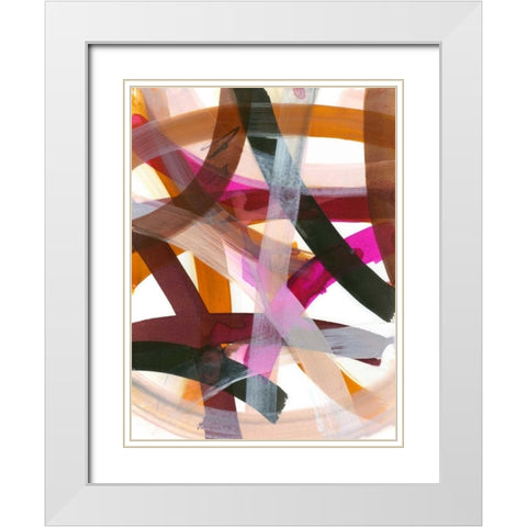 Infinite Path II White Modern Wood Framed Art Print with Double Matting by Fuchs, Jodi