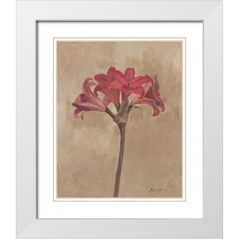 Blooms and Stems III White Modern Wood Framed Art Print with Double Matting by Cohen, Marietta