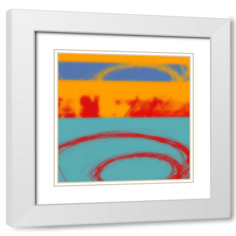 Surfs Up II White Modern Wood Framed Art Print with Double Matting by Mountain, Ricki