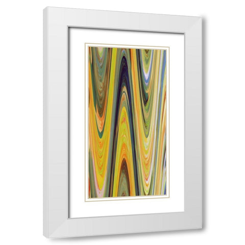 Transition I White Modern Wood Framed Art Print with Double Matting by Mountain, Ricki