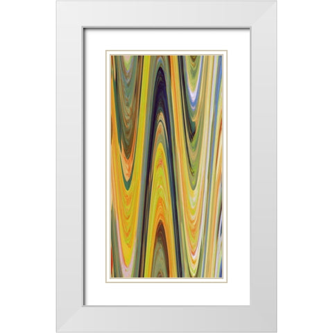 Transition I White Modern Wood Framed Art Print with Double Matting by Mountain, Ricki