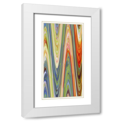 Transition II White Modern Wood Framed Art Print with Double Matting by Mountain, Ricki