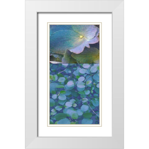 Hydrangea Mix I White Modern Wood Framed Art Print with Double Matting by Mountain, Ricki