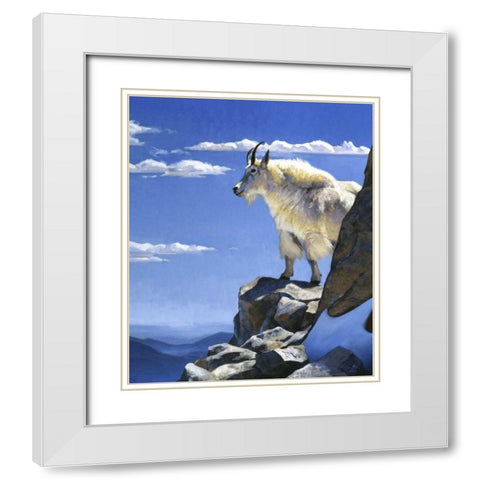 Rocky Mountain High White Modern Wood Framed Art Print with Double Matting by Chapman, Julie T.