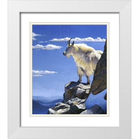 Rocky Mountain High White Modern Wood Framed Art Print with Double Matting by Chapman, Julie T.